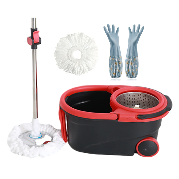 Spin Mop and Bucket,360 Spinning Mopping Floor Cleaning Tool with Wringer