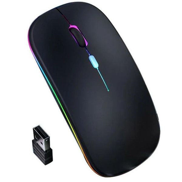 Rechargeable - Slim - Silent - RGB LED Wireless Optical Mouse