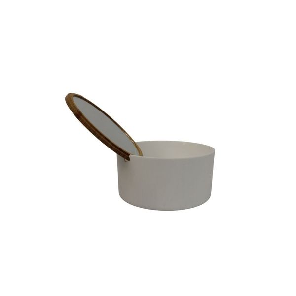 Makeup Mirror With Organiser - Round