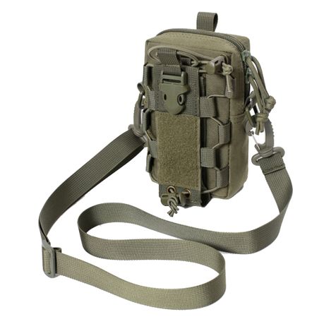 Tactical belt outlet pouch