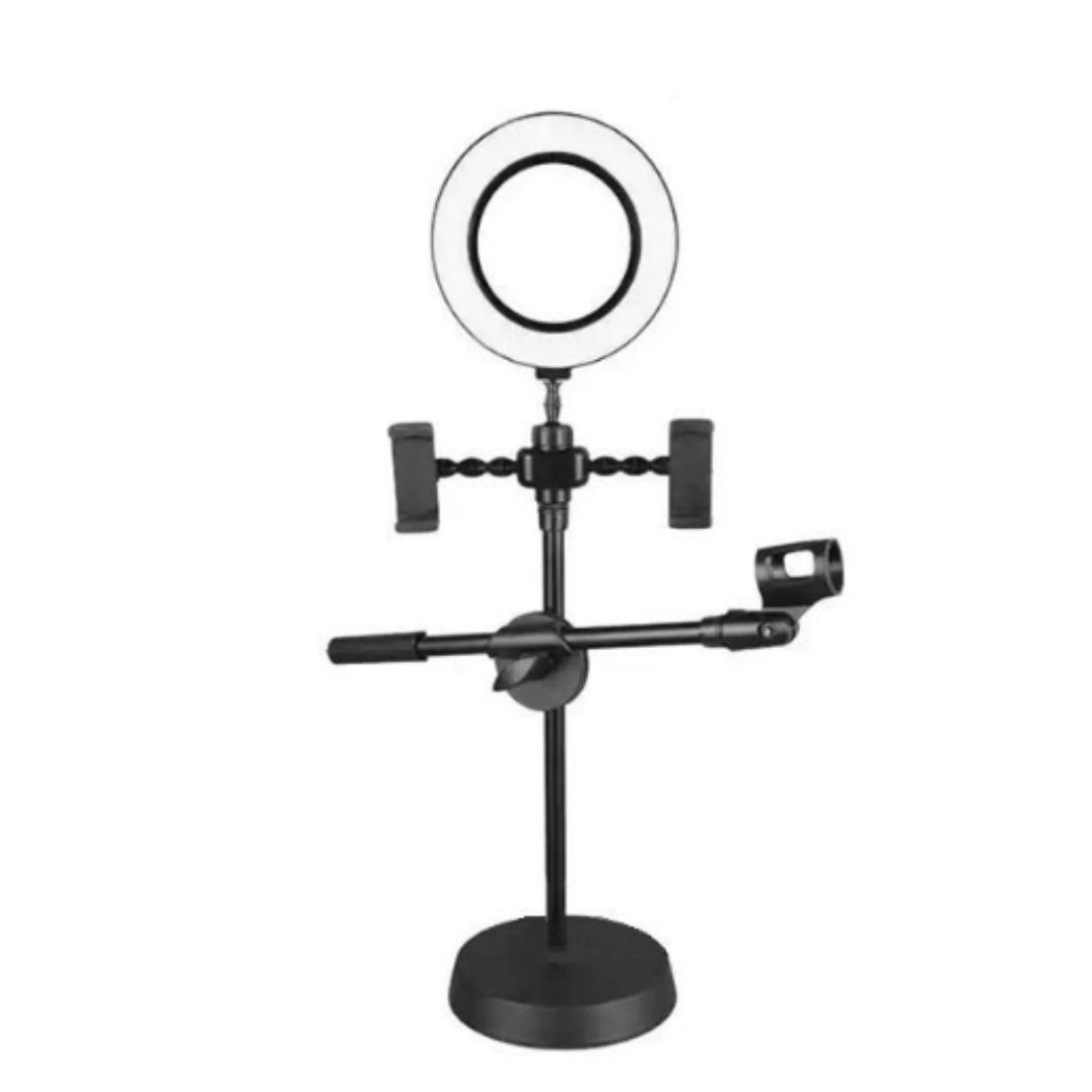 phone stand for recording with ring light