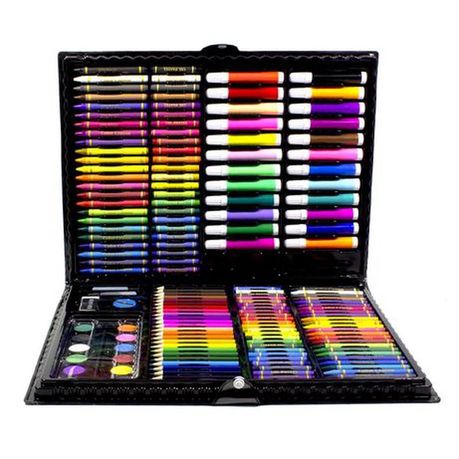 168Pcs Set Kids Super Mega Art Coloring Set Crayons Oil Pastels