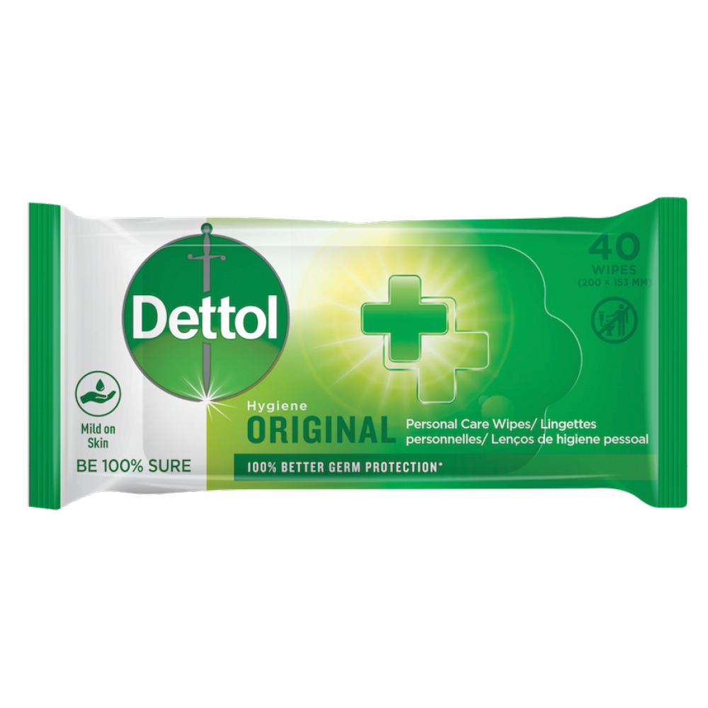 Dettol 40s, Personal Care Wipes, Original