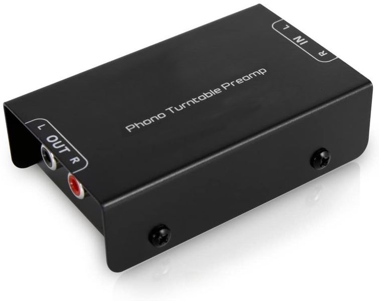 Phono Turntable Preamp Phonograph Preamplifier w/ RCA Input RCA/TRS Output