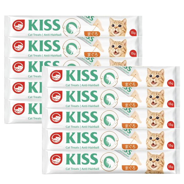 Kiss Premium Hairball Control Cat Treat - Tuna Flavor