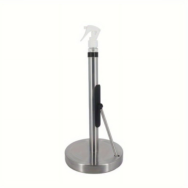 Paper Towel Holder with Spray Bottle, Countertop Stand with Sprayer Inside