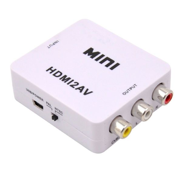 HDMI to 3 RCA Audio and Video Converter Adapter