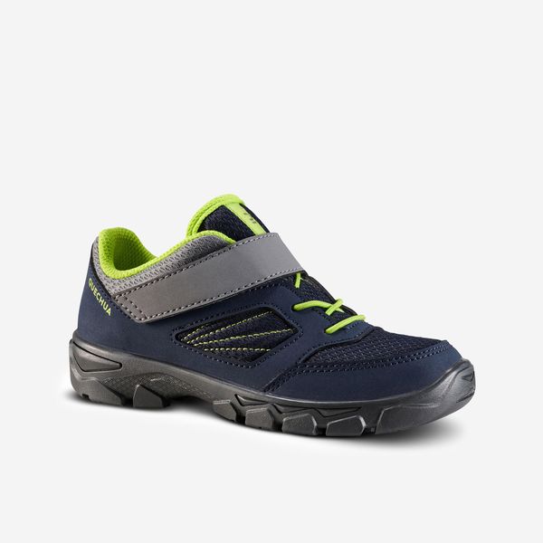 Quechua Kids Hook &amp; Loop Hiking Shoes NH100 - Blue