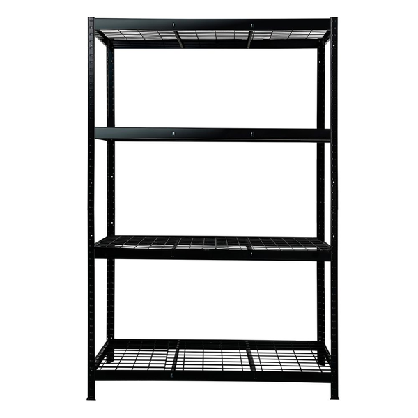 Anchor 4 Tier Heavy Duty Mesh Storage Rack Shelving 180x120x54cm Steel