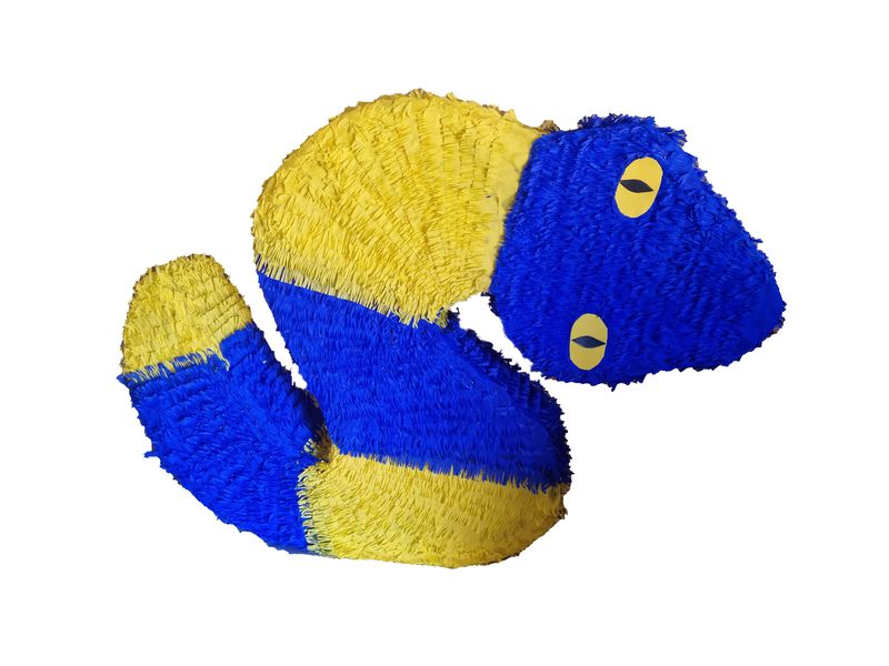 Blue &amp; Yellow Snake Pinata