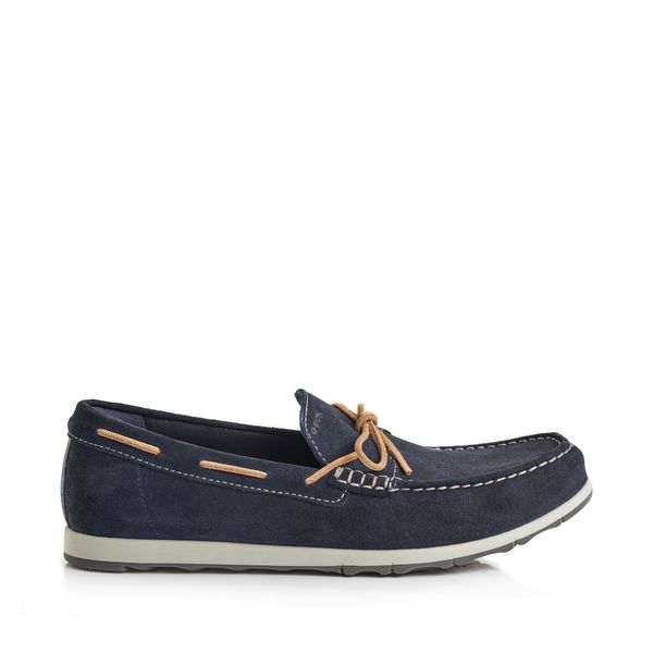 Green Cross Geox Moccasin With Bow Tie 71945 Navy