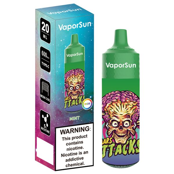 VaporSun 12000 Puffs Disposable Vape With 20ml Mint