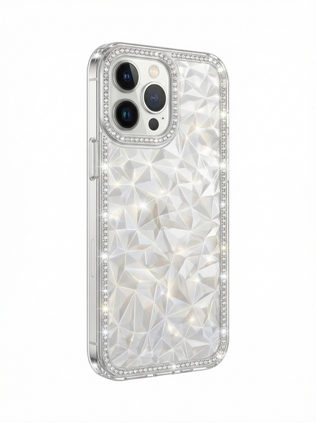 Crystal Clear Phone case compatible with iPhone 15 and 16 range