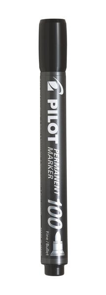Pilot SCA-100 Bullet Permanent Marker - Box of 12 - Black