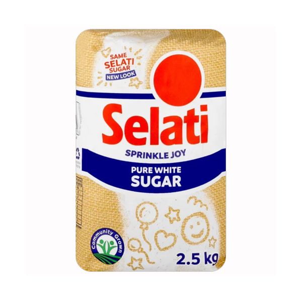 Selati White Sugar - 4 x 2.5kg