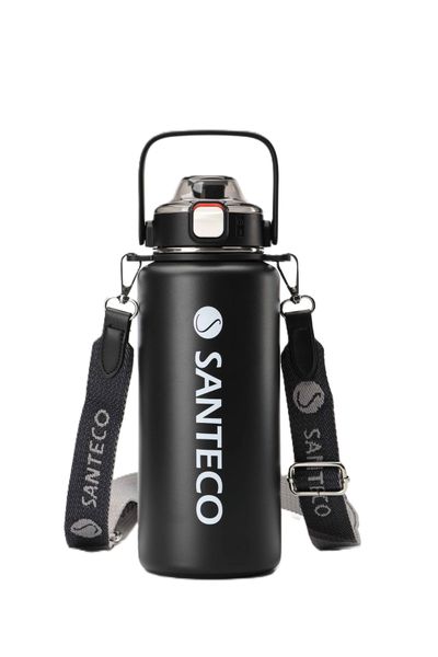 Santeco Erie 2-in-1 Sports Hydration Bottle - Carbon Black - 1200ml