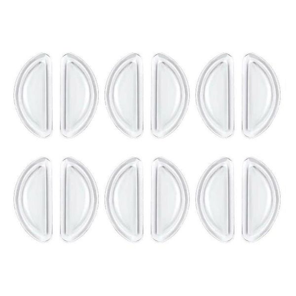 6 Pairs Anti-Slip Nose Pads - Soft Silicone for Eyewear