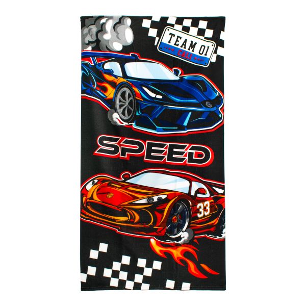 SQUIGGLE Boys Kids Beach Towel - Fun, Soft, Super Absorbent, Kid-Friendly