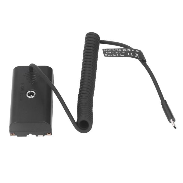 NPF970 Spring Cable Dummy Battery