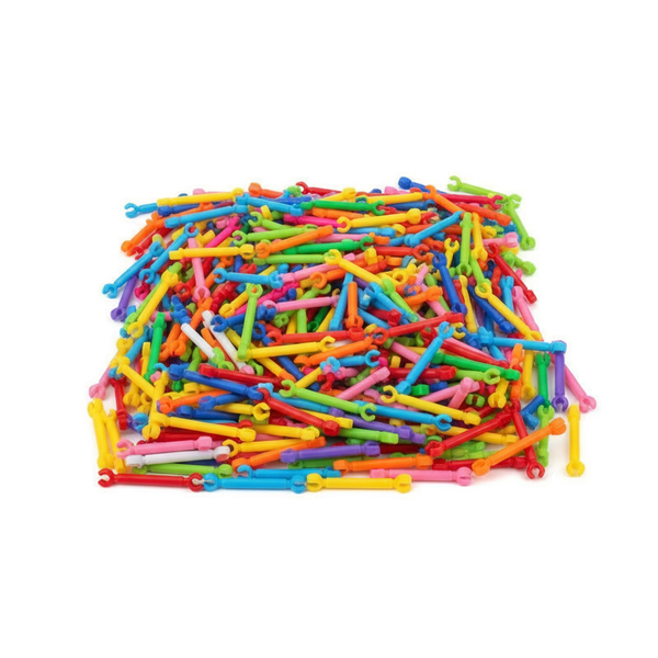 610-Piece Plastic Smart Stick Building Blocks - Multicolor