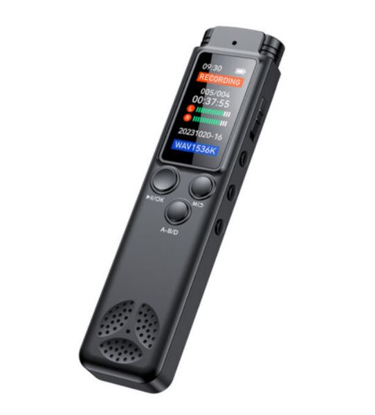 64GB Digital Voice Recorder with Playback, Variable Speed for Lectures