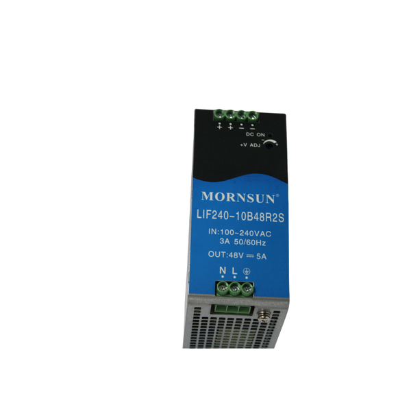 LIF240-10B48R2: 240W 48V/5A DIN Rail AC/DC Supply with Active PFC
