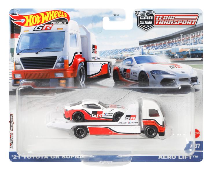 Hot Wheels Team Transport - 21 Toyota GR Supra - Aero Lift
