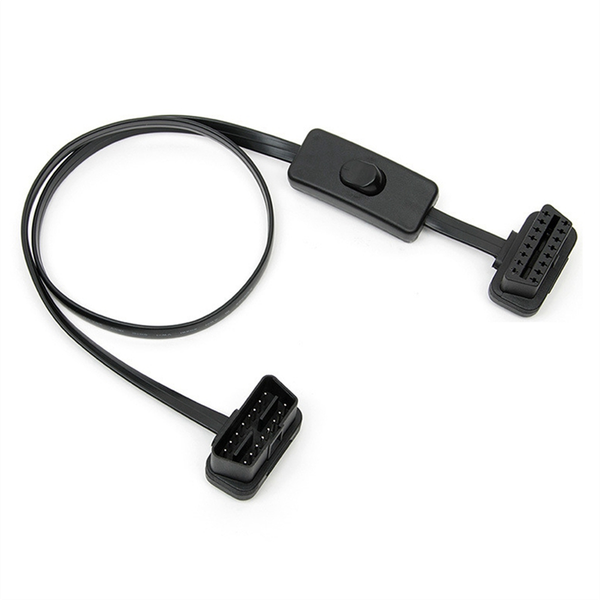 Obd2 Male To Female Right Angle Diagnostic Compatible with Universal