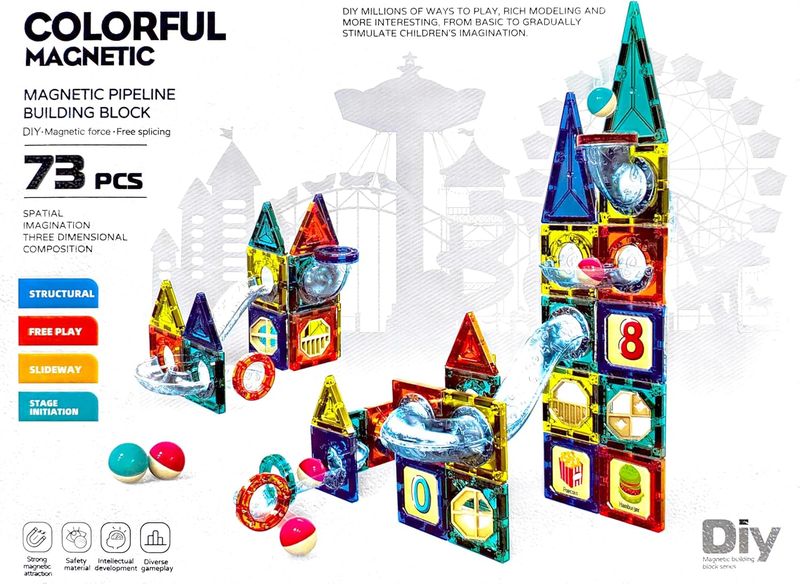 Colorful Magnetic Building Blocks