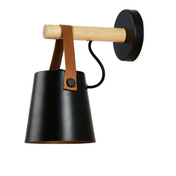 13cm Strip Wall Lamp, Modern Solid Wood Wall Lamp 220 Powder, Creative Bedr