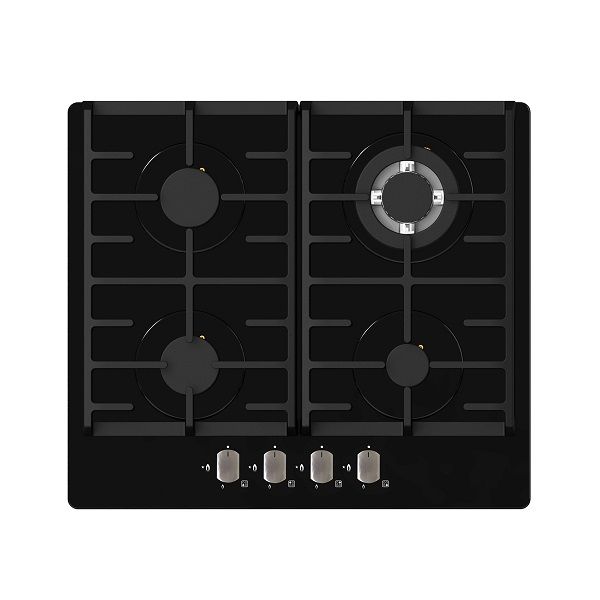 Falco - BLACK GLASS GAS HOB 60CM