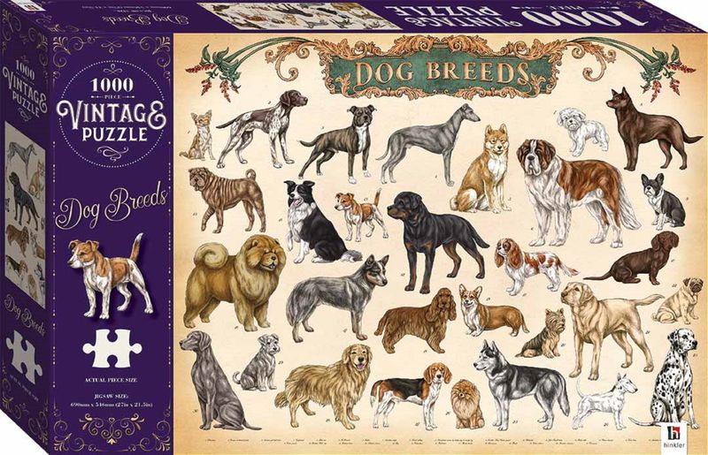 Vintage Puzzle: Dog Breeds