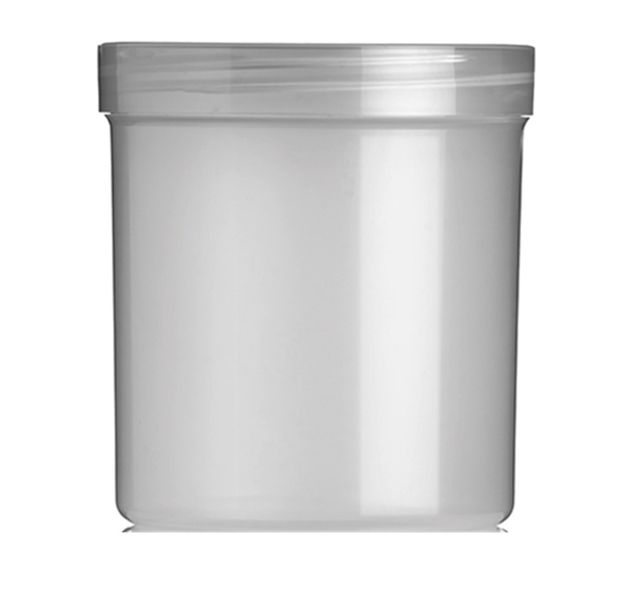 Ointment Jar 500g Clear Screw On Cap x3