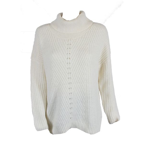 Blackcherry Chunky Cropped Polo Jersey - Cream