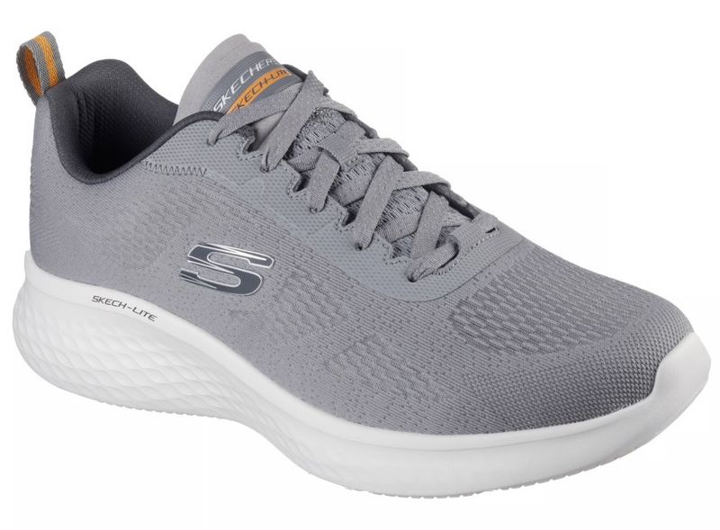 Skechers Men Grey Mesh Casual Lace Up image