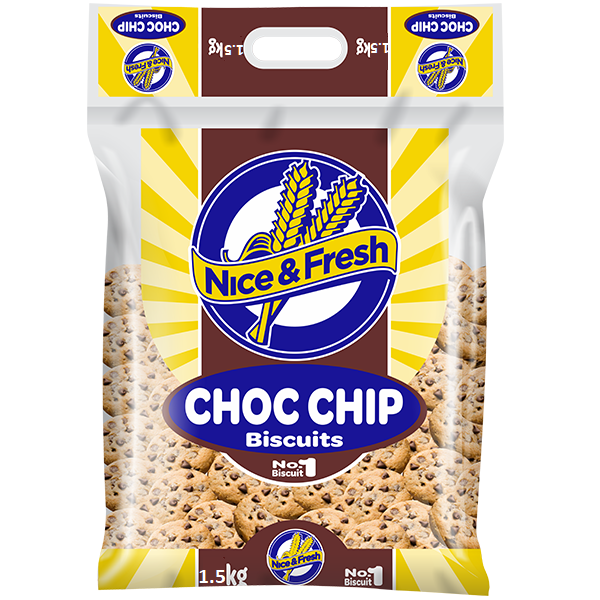 Nice &amp; Fresh Choco Chip Biscuits 1.5Kg