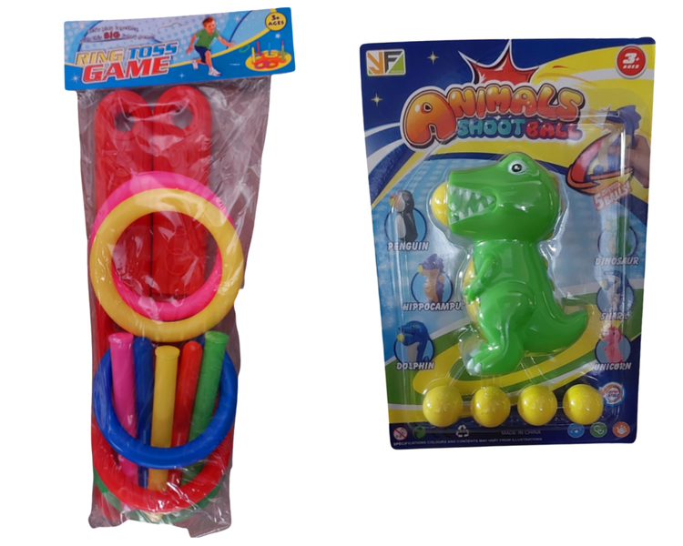 Ring Toss Game and Animal Shoot Game