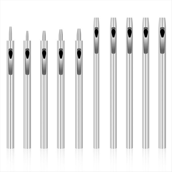 10 Piece Leather Hole Punch Tool Set, 0.5mm-5mm Watch Strap Punch Round Hol