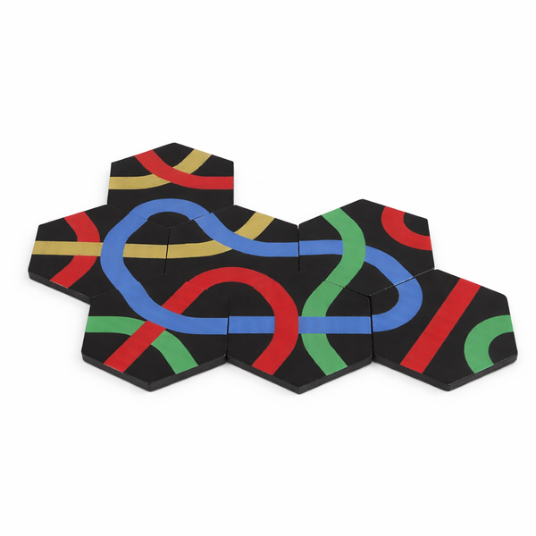 Educational Path Puzzle - Black
