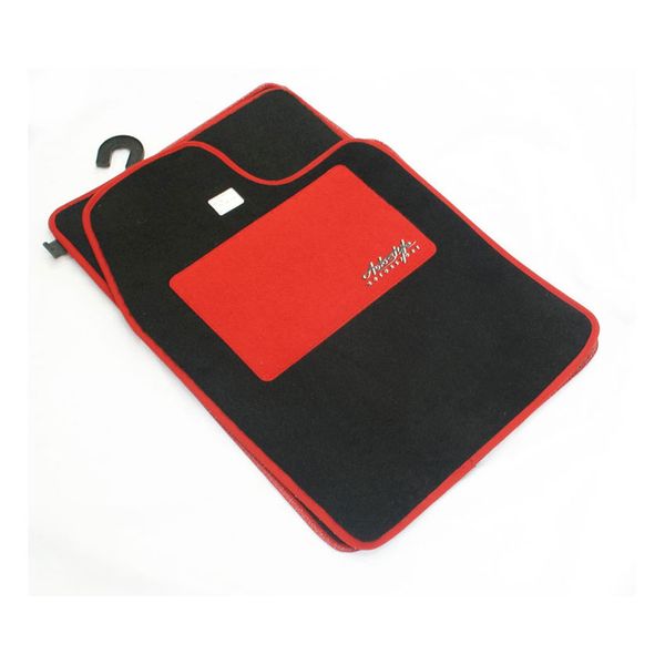 Autostyle Red Padded Car Mats (Set of 4)