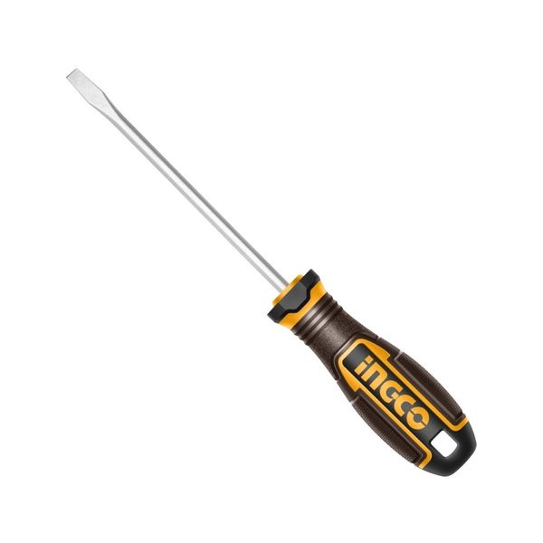 Ingco - Magnetic S2 Slotted Screwdriver (8 × 200 mm)
