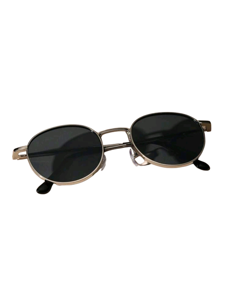 Round Silver Frame Retro Fashion Glasses