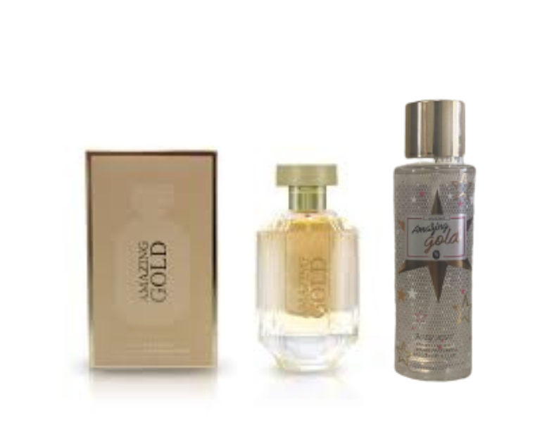 Amazing Gold Perfume and Body Mist Set
