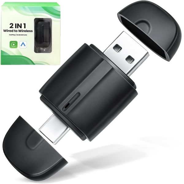 Apple CarPlay Wireless Adapter, Converts Wired to Wireless CarPlay