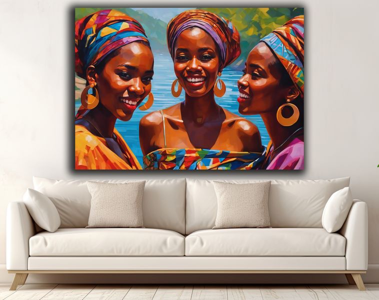 0205 African Queen Canvas Wall Art