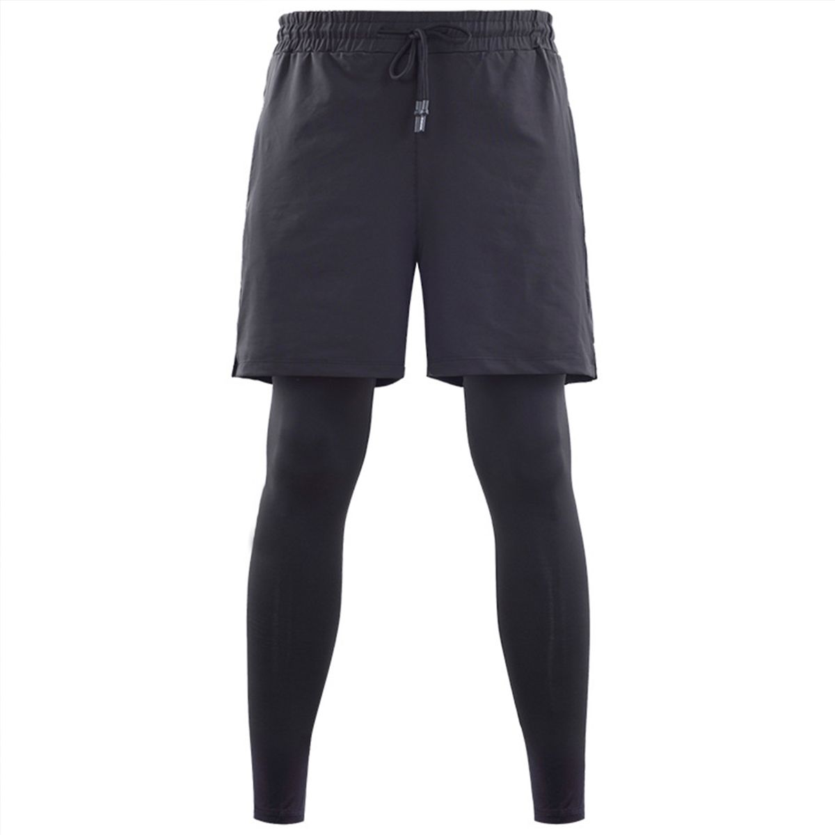 Men's Athletic Shorts with Leggings, 2 in 1 Running Workout