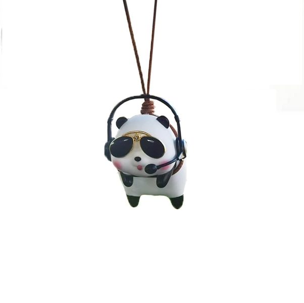 Panda Car Pendant Interior, Rearview Mirrors Charms Ornament