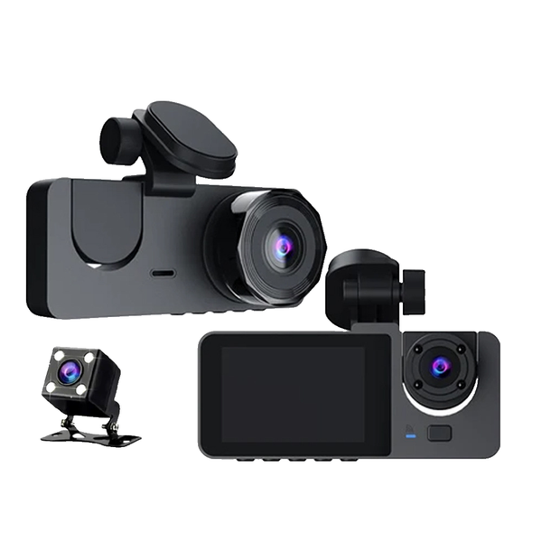 3 Channel HD 1080P Video Recorder Dashcam Built-in G sensor.