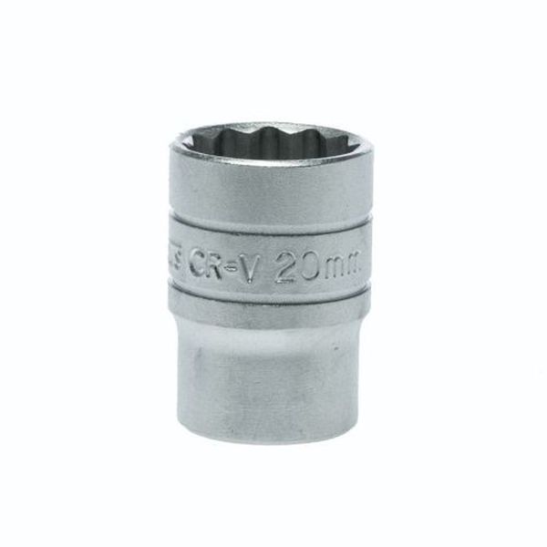 TengTools - 1/2" Drive 12 Point Socket 20mm - M120520-C
