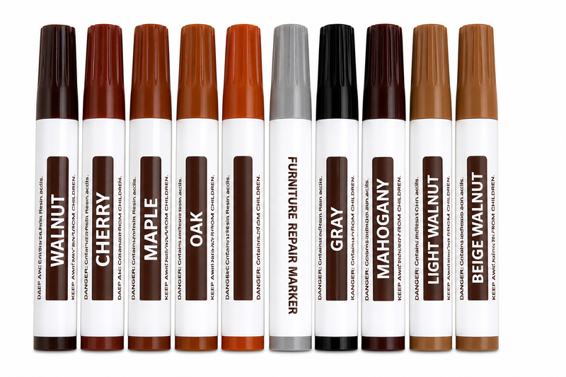 Furniture Repair Marker Set -10 Pack - Wood Scratch Repair Pens